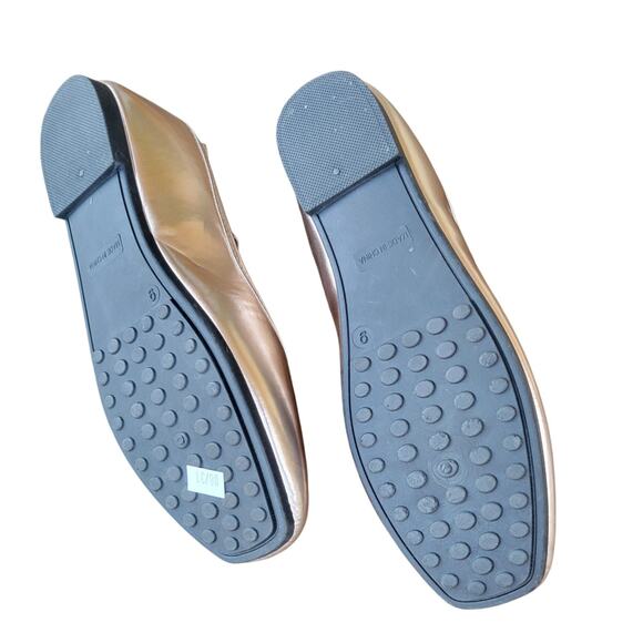 SOLE MATES Gold Metallic Ballerina Flats Size 9 - Picture 8 of 16